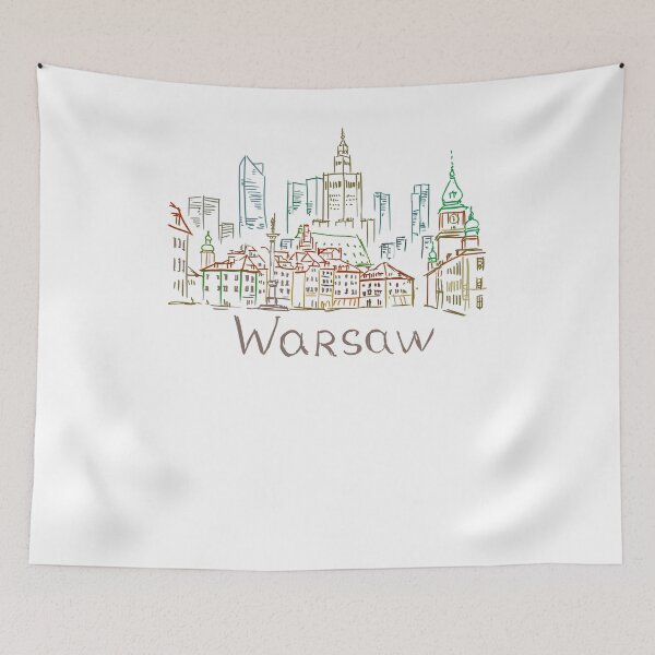 Artikelvorschau, Warschau Polen Souvenir Geschenk für Touristen entworfen und verkauft von MichaeIRellov.