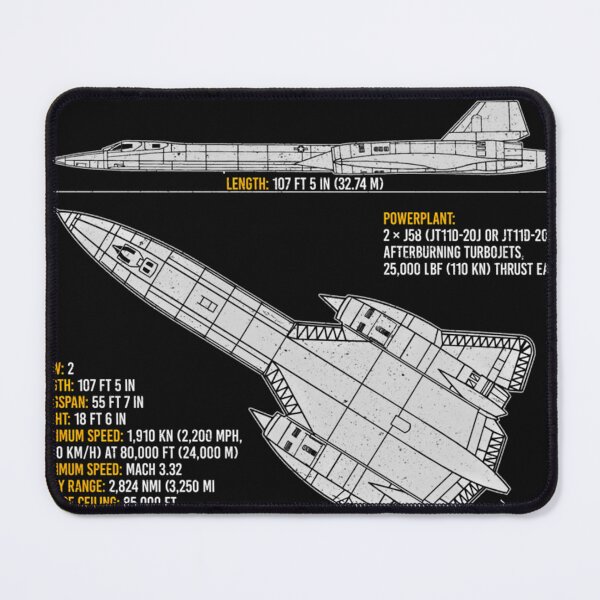 Item preview, Sr-71 Blackbird Us Aircraft Plane Usaf Airplane Blueprint Military Jet designed and sold by RobertWatkin.