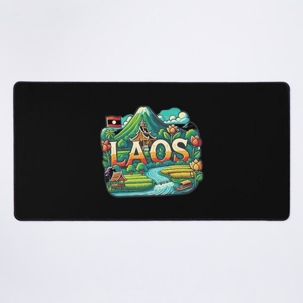 Item preview, Vibrant Laos Nature and Culture Emblem designed and sold by Gloriartzmann.