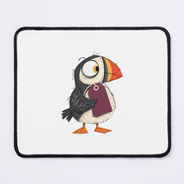 Item preview, Puffin with a Blank Gift Tag designed and sold by The-Art-of-D.