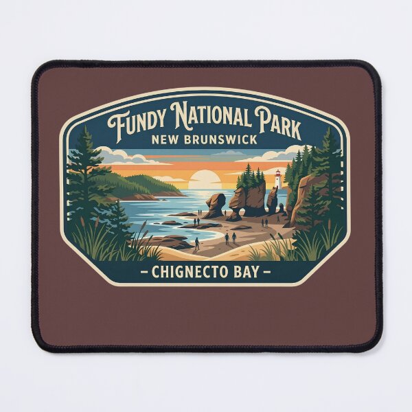 Item preview, Fundy National Park New Brunswick Vintage Hopewell Rocks Coastal Art designed and sold by LittleArij.