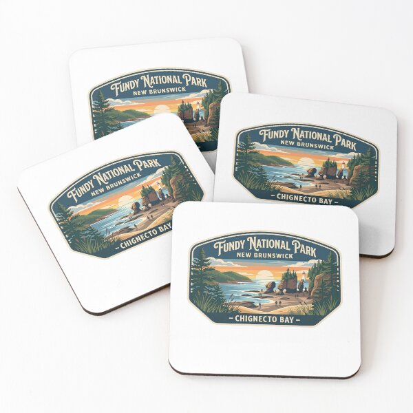 Item preview, Fundy National Park New Brunswick Vintage Hopewell Rocks Coastal Art designed and sold by LittleArij.