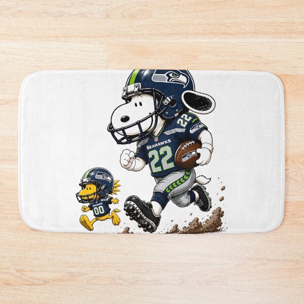 Item preview, Seattle Seahawks Snoopy Woodstock Players Football Team designed and sold by PlayfuCritters.