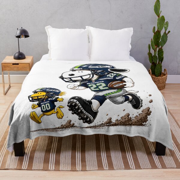 Item preview, Seattle Seahawks Snoopy Woodstock Players Football Team designed and sold by PlayfuCritters.