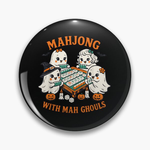 Item preview, Halloween Mahjong With Mah Ghouls Tile Player Spooky Season designed and sold by huyongton.