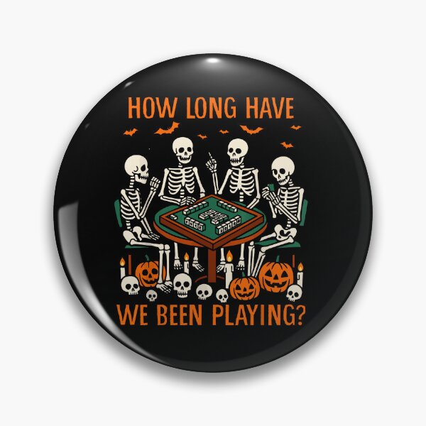 Item preview, Halloween Vibes Mahjong Lover How Long Have We Been Playing designed and sold by huyongton.