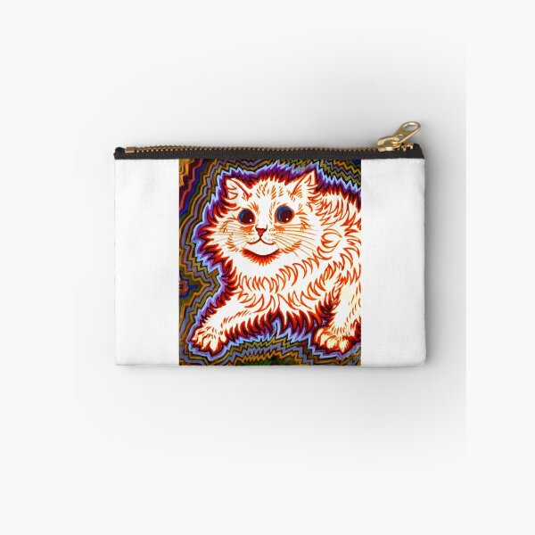 Item preview, Abstract Psychedelic Cat Art Print Inspired by Louis Wain Style designed and sold by tlcgiftcenter.