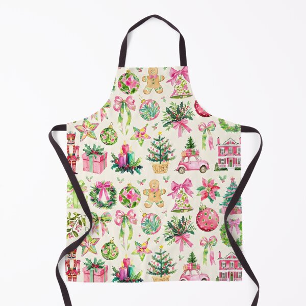 Item preview, Pink Coquette Watercolor Christmas pattern designed and sold by Steele-Art.
