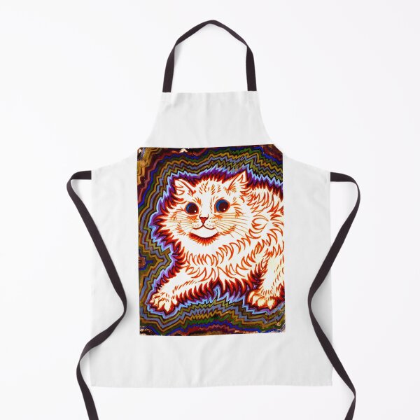 Item preview, Abstract Psychedelic Cat Art Print Inspired by Louis Wain Style designed and sold by tlcgiftcenter.