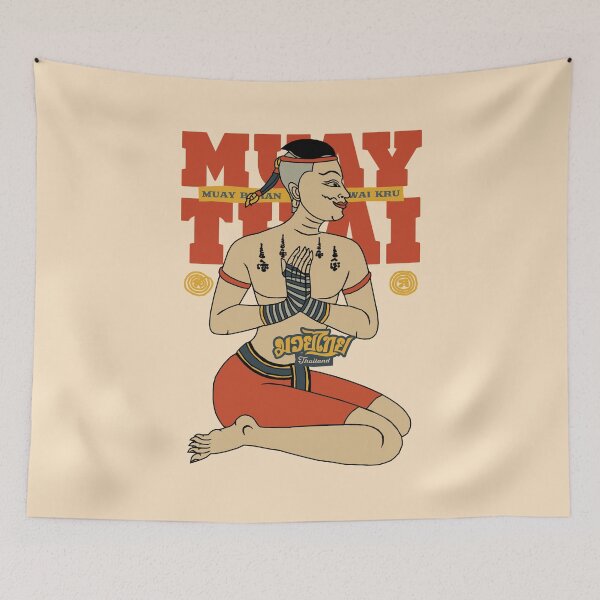 Item preview, Classic Muay Thai Wai Kru Born to Fight designed and sold by KewaleeTee.