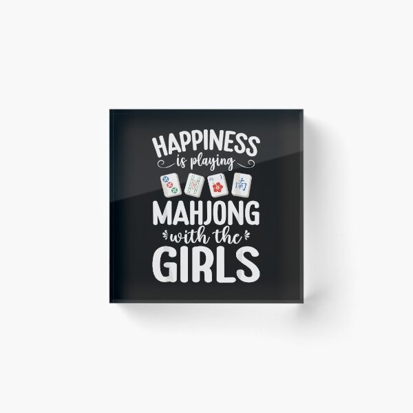 Item preview, Happiness Is Playing Mahjong With The Mah Jongg Player designed and sold by huyongton.