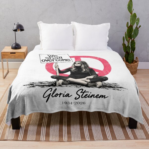 Item preview, Gloria Steinem - Gloria Steinem Memorial - Feminist Quote - Feminist Icon - We Shall Overcome Feminist designed and sold by FrancesRobb.