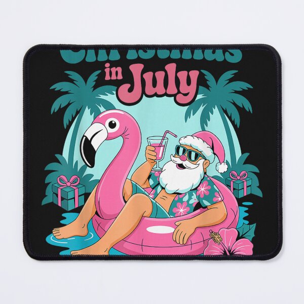 Item preview, Christmas in July Men Women Santa Flamingo Beach Summer Xmas designed and sold by bandom557.