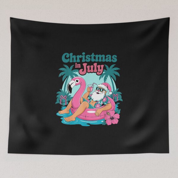 Item preview, Christmas in July Men Women Santa Flamingo Beach Summer Xmas designed and sold by bandom557.