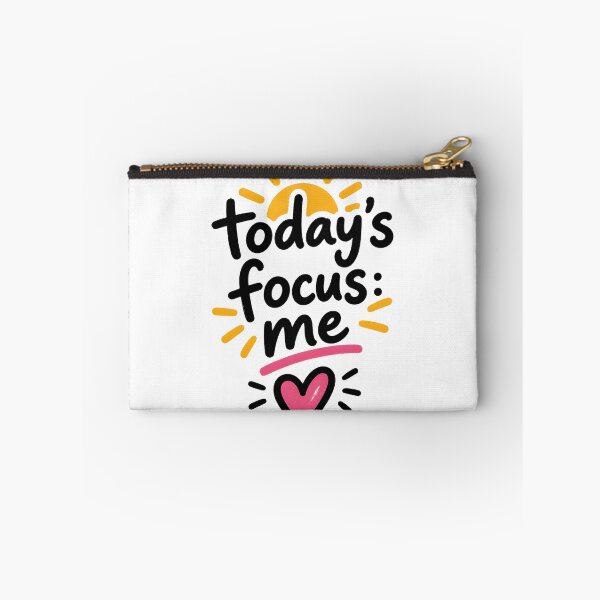 Item preview, Today's Focus Me Self Love Aesthetic Typography Inspirational Design designed and sold by Denihw.