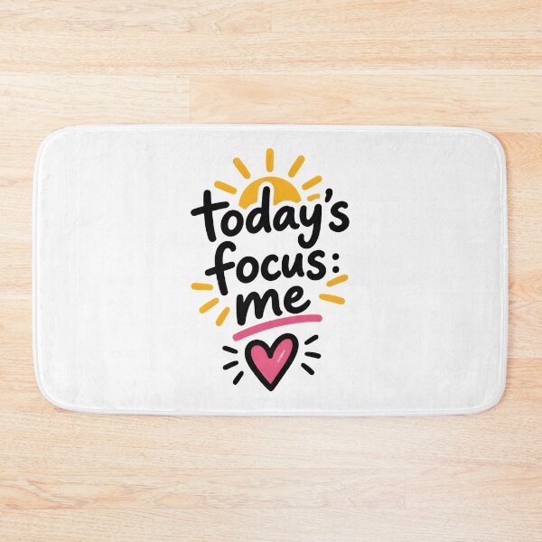 Item preview, Today's Focus Me Self Love Aesthetic Typography Inspirational Design designed and sold by Denihw.