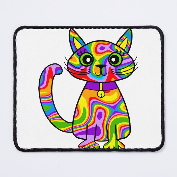 Item preview, Colorful Gay Pride Rainbow Cat Illustration Celebrating LGBTQ+ Pride and Diversity designed and sold by tlcgiftcenter.