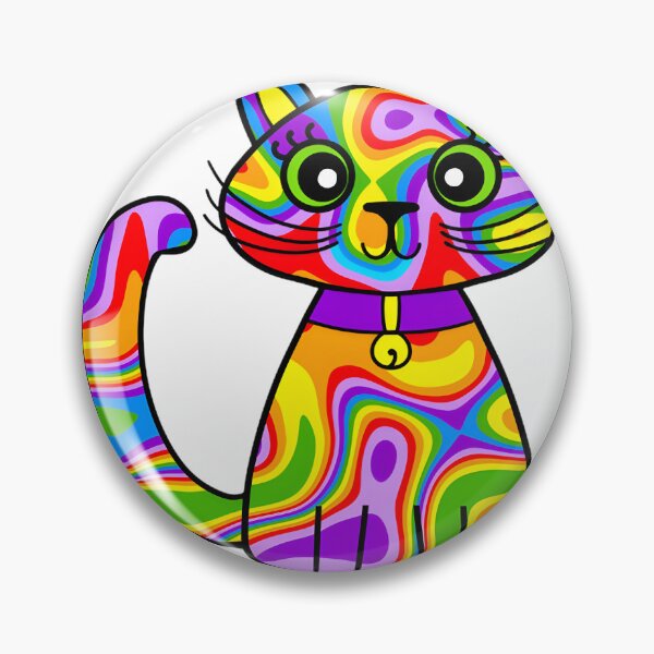 Item preview, Colorful Gay Pride Rainbow Cat Illustration Celebrating LGBTQ+ Pride and Diversity designed and sold by tlcgiftcenter.