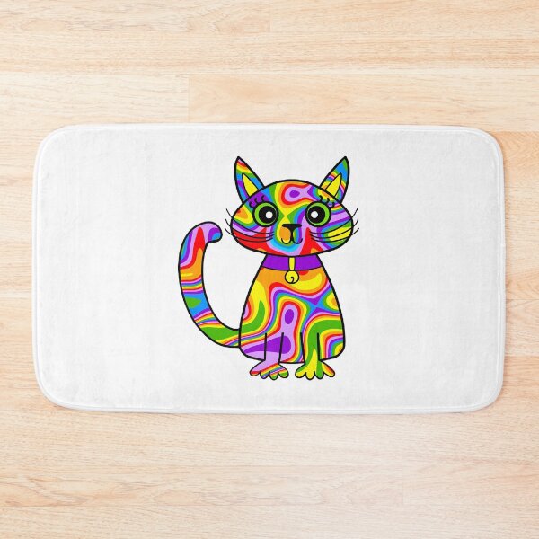 Item preview, Colorful Gay Pride Rainbow Cat Illustration Celebrating LGBTQ+ Pride and Diversity designed and sold by tlcgiftcenter.