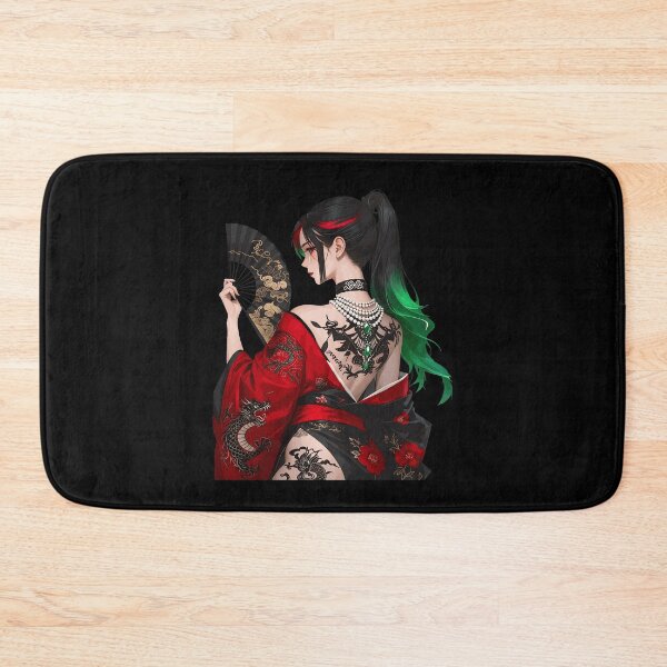 Item preview, Mysterious Anime Geisha Tattoo Kimono Art designed and sold by Demetre92.