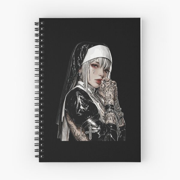Item preview, Dark Anime Nun Tattoo Art  designed and sold by honistratton.