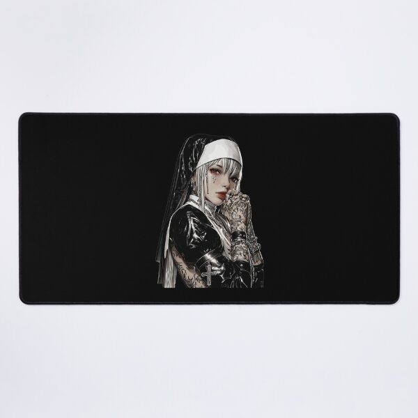 Item preview, Dark Anime Nun Tattoo Art designed and sold by honistratton.