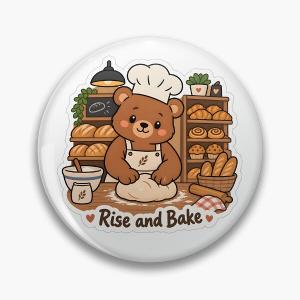 Item preview, Cute Bear Baker – Rise and Bake Funny Bakery Gift designed and sold by Isliath.