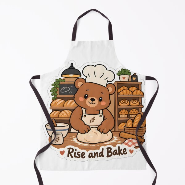 Item preview, Cute Bear Baker – Rise and Bake Funny Bakery Gift designed and sold by Isliath.