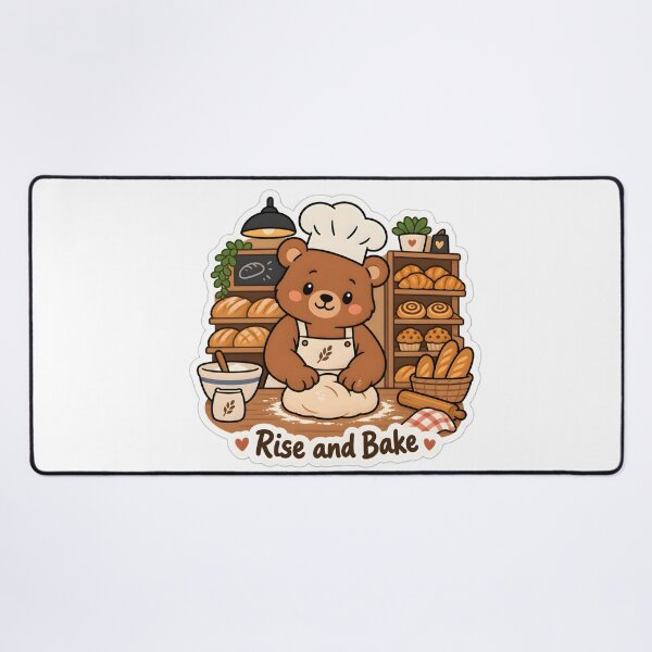 Item preview, Cute Bear Baker – Rise and Bake Funny Bakery Gift designed and sold by Isliath.