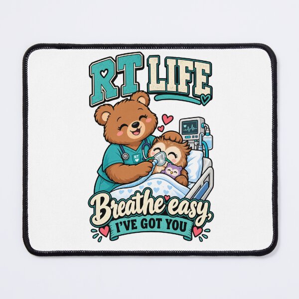 Item preview, Respiratory Care Week RT Bear Breathe Easy designed and sold by ClinicalHubs.