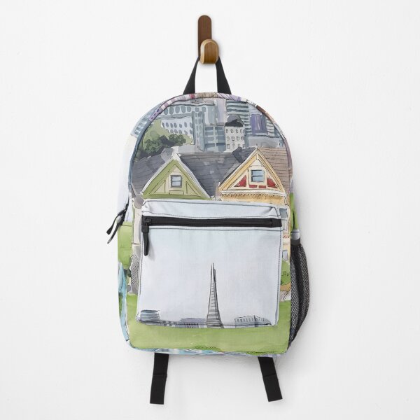 Artikelvorschau, San Francisco Alamo Square Reiseplakat – Kalifornien, USA entworfen und verkauft von POSTERIOCREW.
