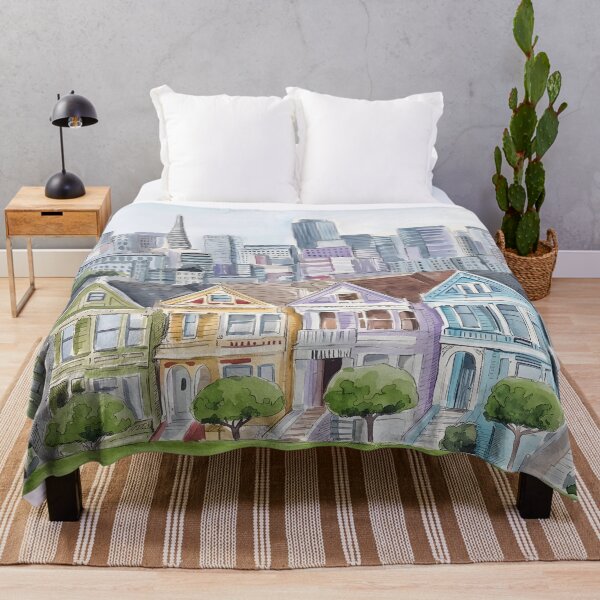 Item preview, San Francisco Alamo Square Travel Poster – California USA designed and sold by POSTERIOCREW.
