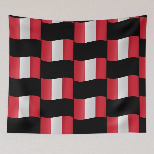 Item preview, Peruvian Waving Flag Peru Pride Design designed and sold by YAZ.