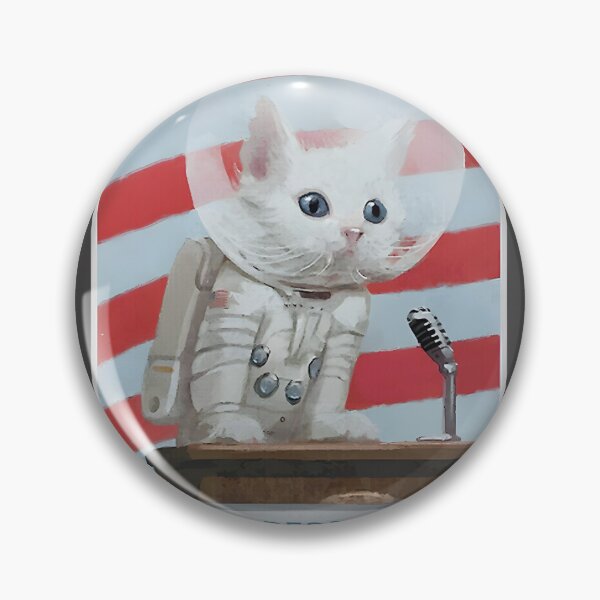 Item preview, The First Cat in Space - Cute Astronaut Cat Design designed and sold by tlcgiftcenter.