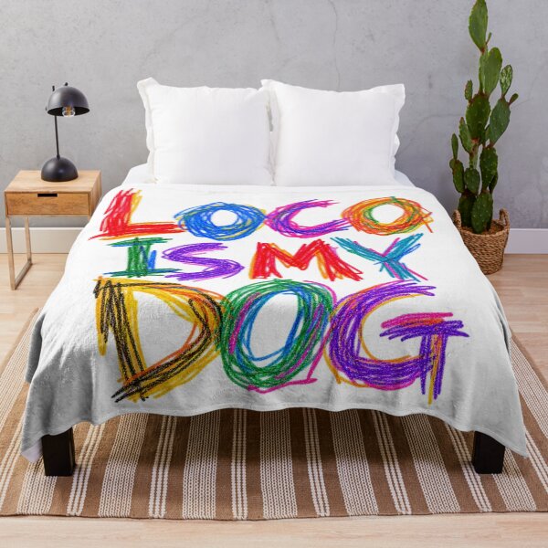 Item preview, Funny Dog Owner Grunge Graphic Loco is my dog Crayons designed and sold by UrbanStatic.