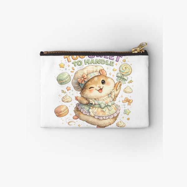 Item preview, Too Sweet to Handle Cute Hamster Baker Kawaii Candy Dessert Art Design designed and sold by inkoutninja.