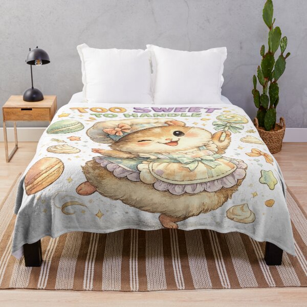 Item preview, Too Sweet to Handle Cute Hamster Baker Kawaii Candy Dessert Art Design designed and sold by inkoutninja.
