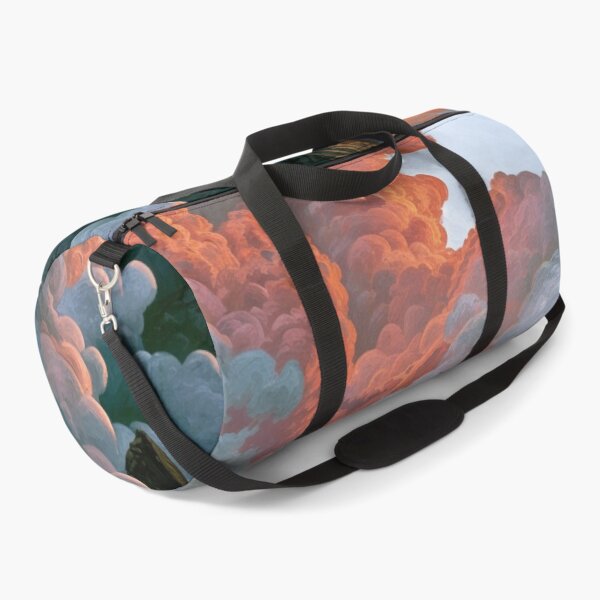 Item preview, A colossal Dragon soaring above jagged mountain peaks breathing streams of fire beneath storm-filled skies, Fantasy & Mythological Creatures designed and sold by CDC40.