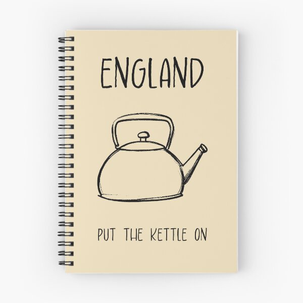 Item preview, England Kettle Print – Put The Kettle On, Funny Travel Pun Design designed and sold by MarkedArtPrints.