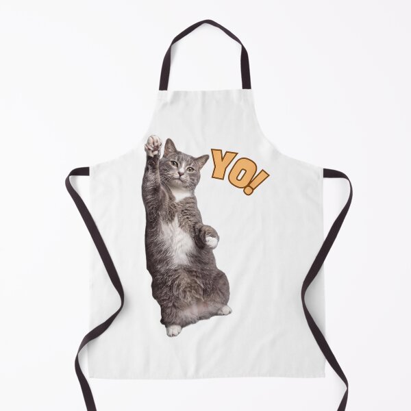 Item preview, Funny Standing Cat Waving Paw Saying Yo! for Kitty Lovers  designed and sold by MidzzSky.
