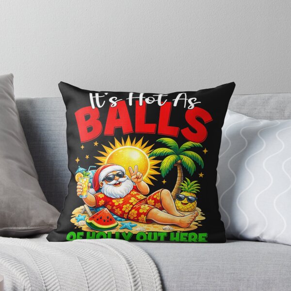 Item preview, It's Hot As Balls of Holly Out Here Christmas in July Santa designed and sold by bandom557.