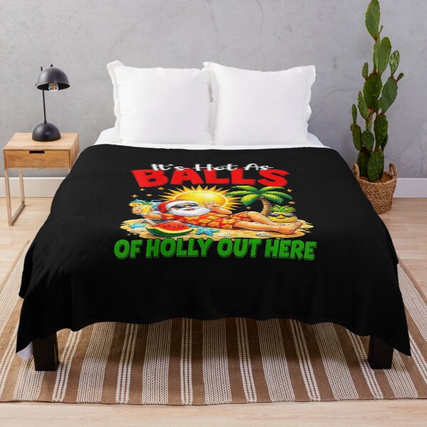Item preview, It's Hot As Balls of Holly Out Here Christmas in July Santa designed and sold by bandom557.