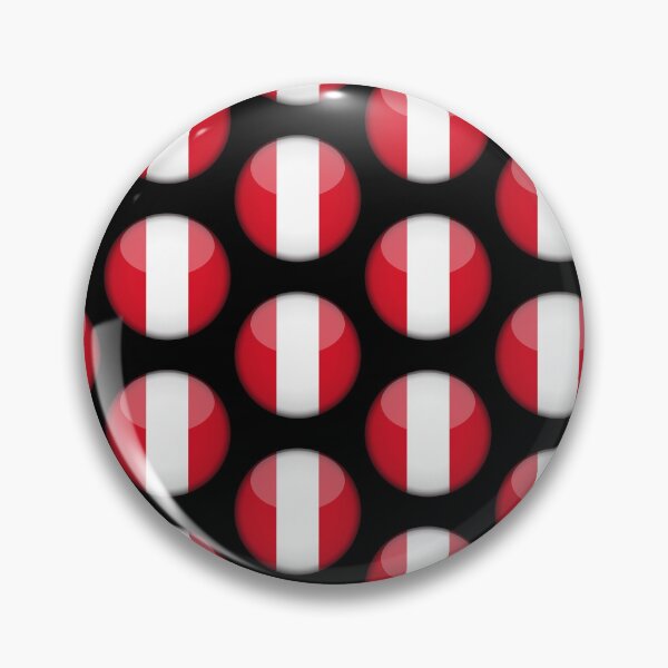 Item preview, Peruvian 3D Round Flag Peru Pride Design designed and sold by YAZ.
