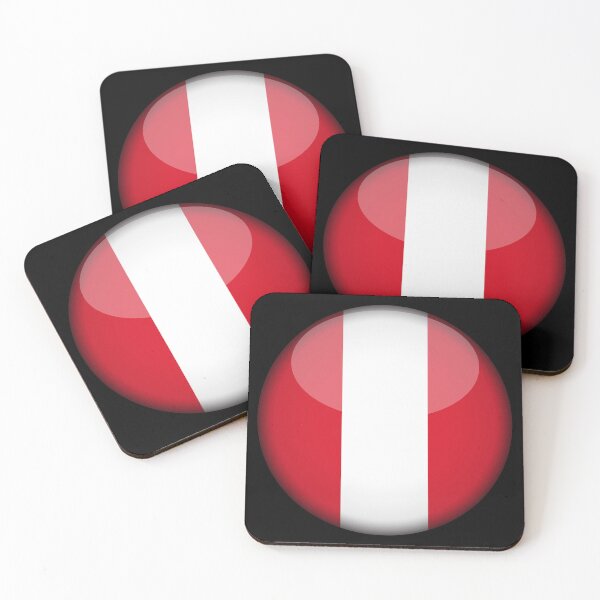 Item preview, Peruvian 3D Round Flag Peru Pride Design designed and sold by YAZ.