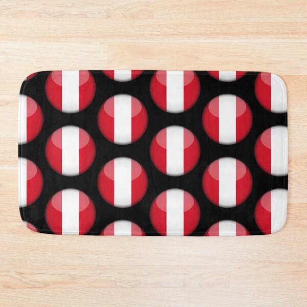 Item preview, Peruvian 3D Round Flag Peru Pride Design designed and sold by YAZ.