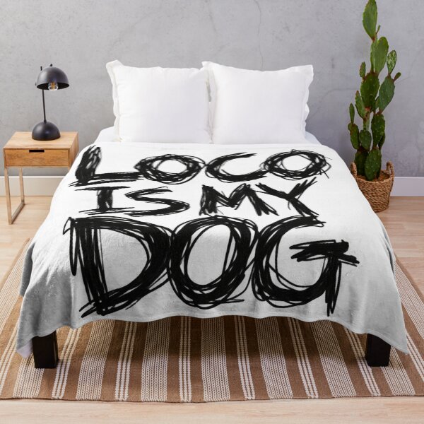 Item preview, Funny Dog Owner Grunge Graphic Loco is my dog 2 designed and sold by UrbanStatic.