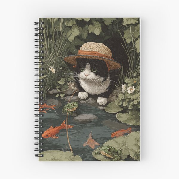 Item preview, Cat at the Pond designed and sold by Kitty-Couture.