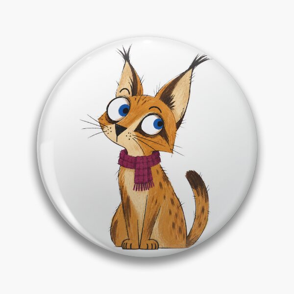 Item preview, Caracal in a Plum Scarf designed and sold by The-Art-of-D.