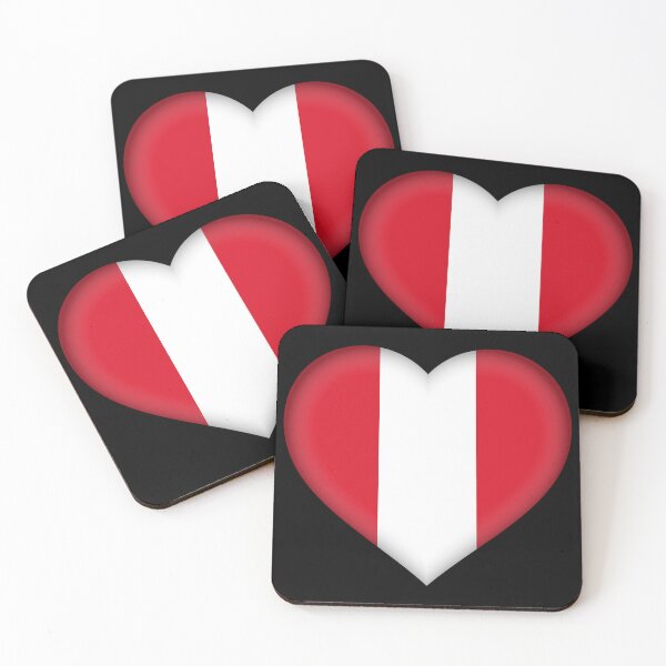 Item preview, Peruvian 3D Flag Heart Peru Love Design designed and sold by YAZ.
