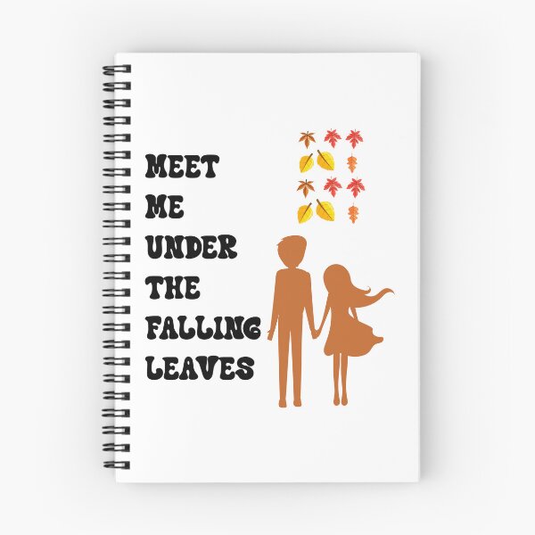 Item preview, Meet Me Under The Falling Leaves - Cute Autumn Couple Romantic Fall Design designed and sold by NAMASTHE WORLD.